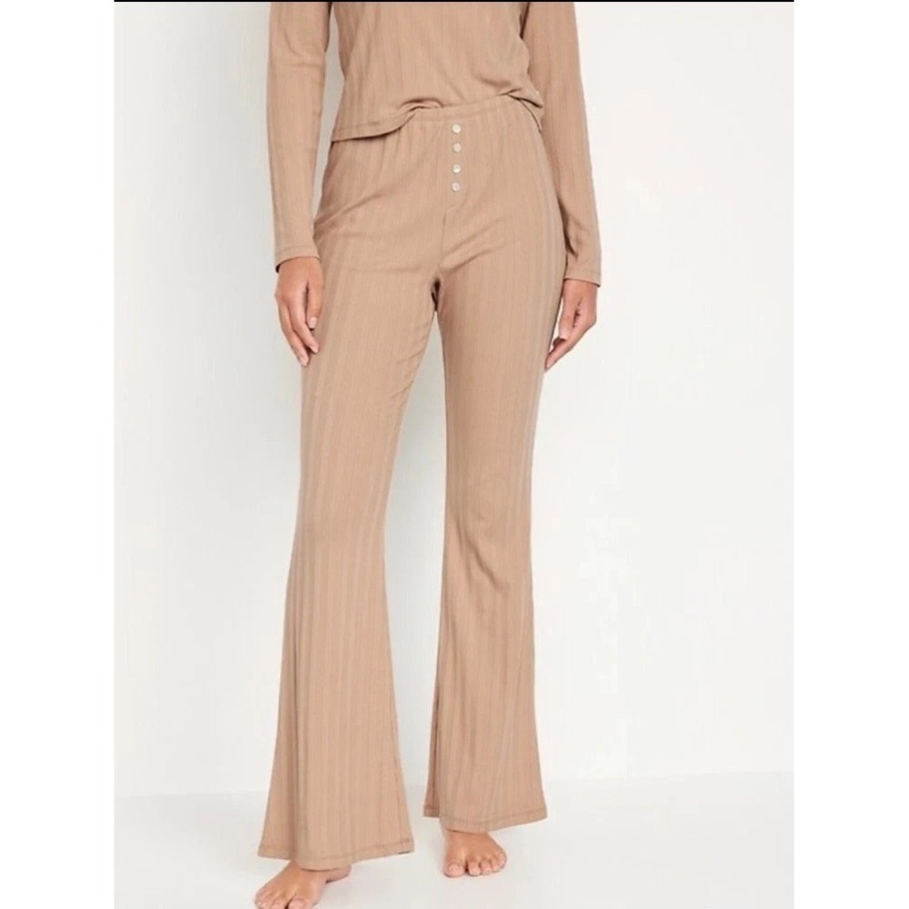 Old Navy‎ Women's High-Waisted Pointelle-Knit Flare Pajama Pants Size XS